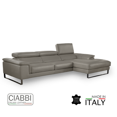 Ettore Full Leather L-shape Sofa
